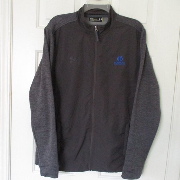 Under Armour Mens L/S "Ironwood" C.C. (CA) Full Zip Gray Golf Sweater - Medium - Picture 2 of 4